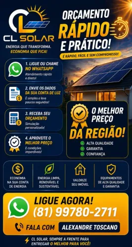 Construa sua Usina solar e deixe de pagar conta de energia!