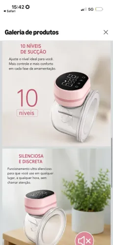Bomba elétrica de tirar leite materno