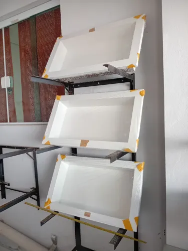 Nichos branco para shampoo