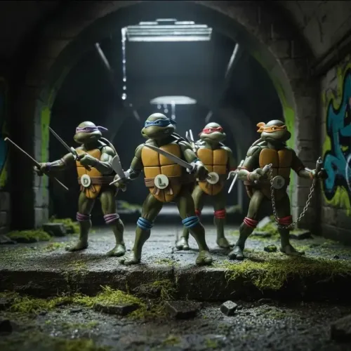 Set Neca TMNT Tartarugas Ninja