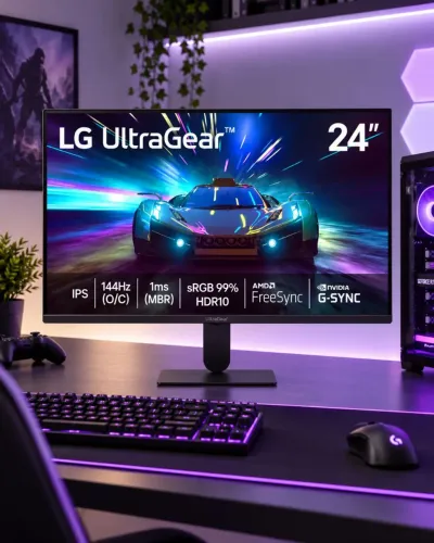 Monitor Lg Ultragear 24" 144hz 1ms Novo lacrado
