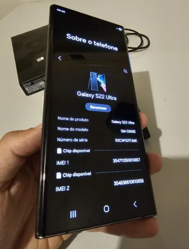 S22 Ultra 5G 256GB na Caixa - Aceito cartão