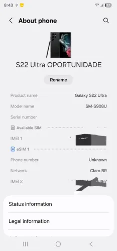 Galaxy S22 Ultra 512