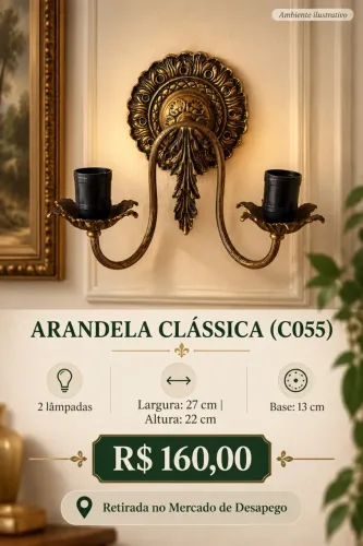 Arandela clássica de parede