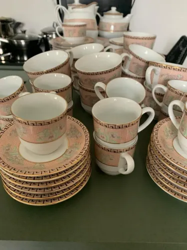 Conjunto de louça vintage 58 peças