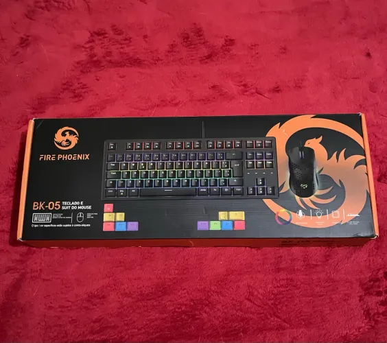 Kit Gamer Fire Phoenix BK-05 - Edição Exclusiva Personalizada