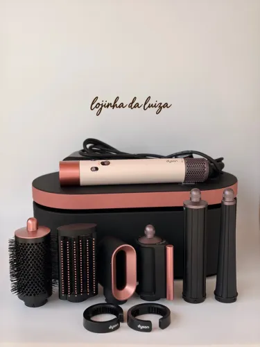 dyson airwrap id rosa secador de cabelo e modelador novo 110v