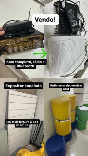 Vendo Prateleiras, Metalons, Som, trilho para comércio