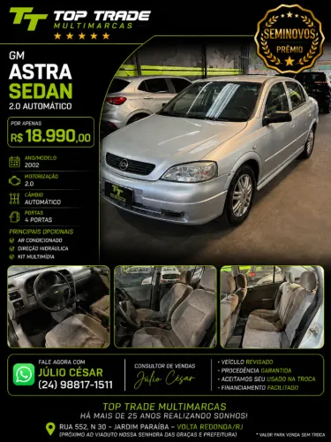 Chevrolet Astra Sedan 2.0/ CD 2.0 MPFI 8V 4P Aut. 2002