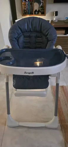 Cadeira de Alimentação Burigotto Prima Pappa Zero 3 - Azul Marinho (Ótimo Estado)