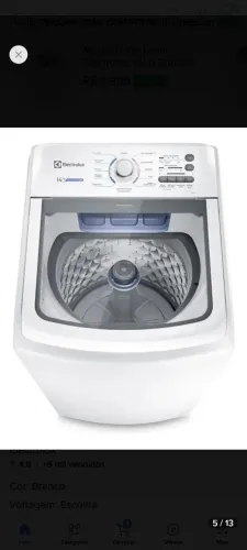 Máquina de lavar 14kg Electrolux 