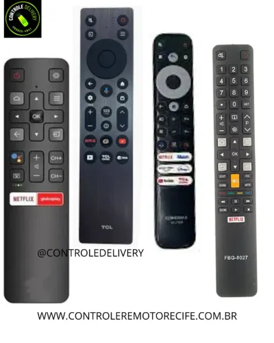 CONTROLE REMOTO TV TCL COM NOTA FISCAL E GARANTIA ( DELIVERY )