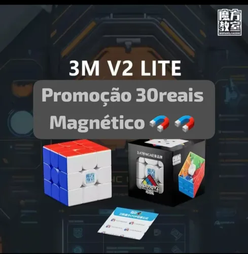 Cubo mágico magnético moyu meilong 30reias 