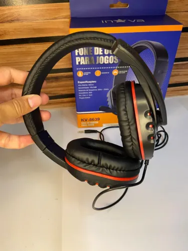 Fone de ouvido Headset Gamer com Fio KV-8639 iNova an2