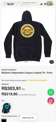 Moletom independent original
