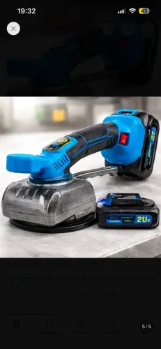 Assentador De Piso Profissional 2 Baterias 21v 80kg