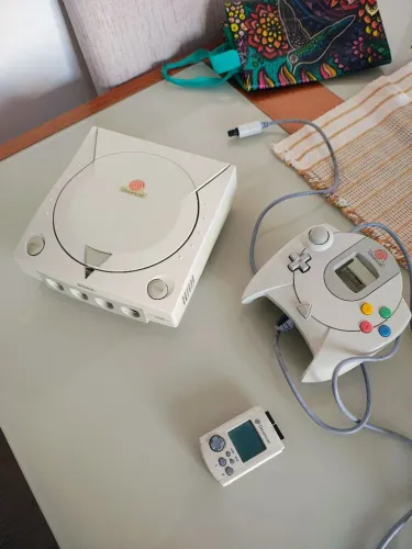 Sega Dreamcast + Vmu - VA1 Leitor Zerado + Jogo Prensado