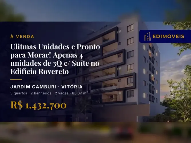 Jardim Camburi: Apartamento 3 quartos com área gourmet e piscina
