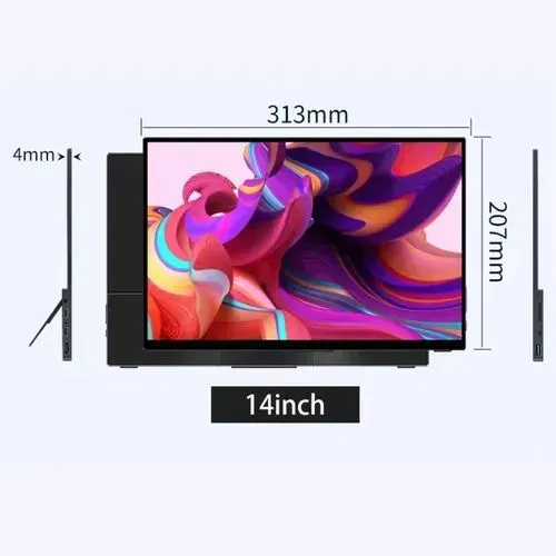 Monitor Portatil Vchance RF14 14" Full HD IPS 60Hz 100%Srgb 400nits - Novo Lacrado