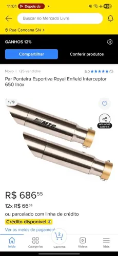 Ponteira esportiva mtg interceptor 650