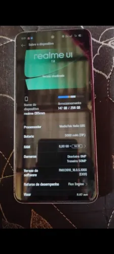 Vendo um Realme 256 gb Semi-novo
