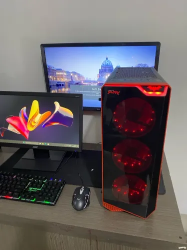 Computador gamer Intel core i3 10105 4.3ghz 16gb ddr4 256gb Rx 580 8gb