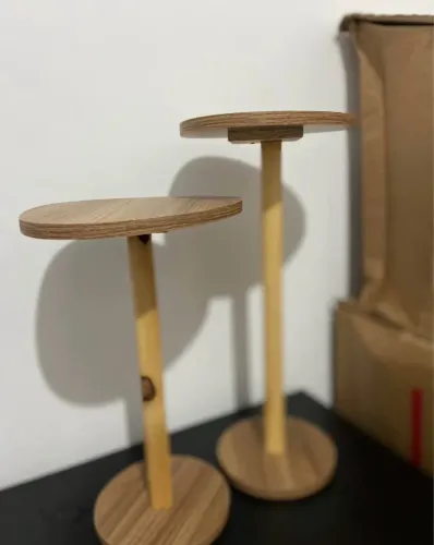 CONJUNTO MESA LATERAL - DUAS PEÇAS