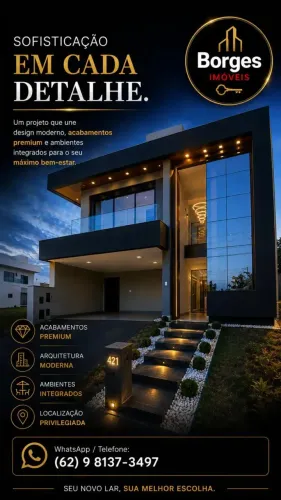 SOBRADO NOVO JARDINS SEVILHA ALTO PADRÃO 3 SUÍTES PORCELANATO ILUMINAÇÃO LED VARANDA GOURM