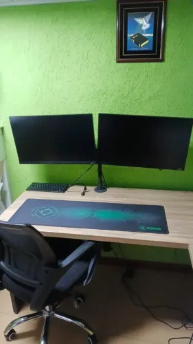 Kit 2 Monitores Samsung 24" IPS Full HD 75Hz + Suporte Articulado | Estado de Novo