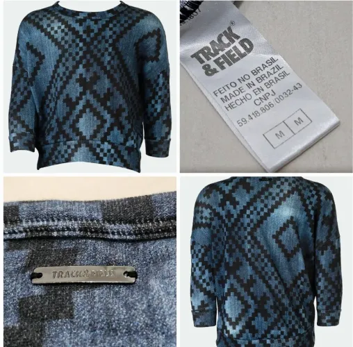 Blusa manga longa track & field