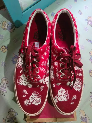Tênis Vans Vermelho e Branco,