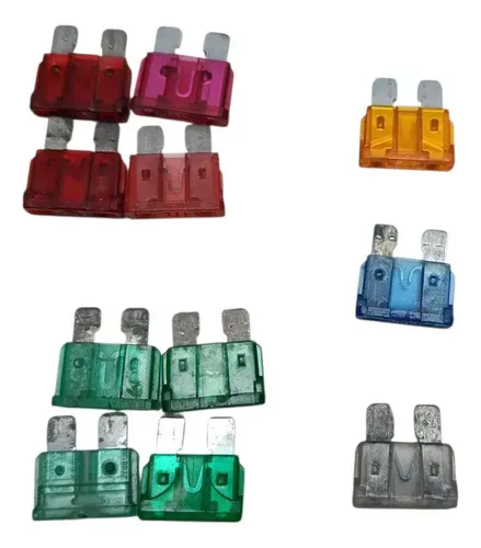 Kit 11 Fusivel Padrao Sortido 5a 10a 15a 25a 30a Colorido