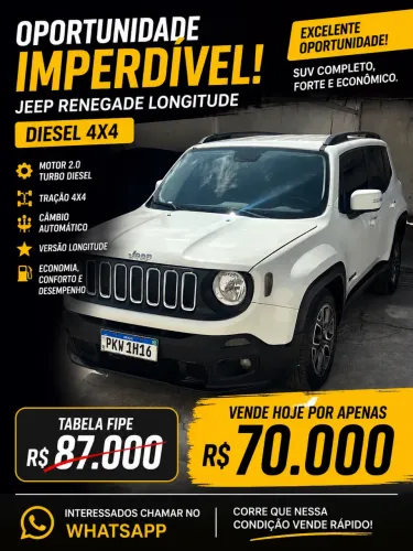 Jeep Renegade Longitude 2.0 4X4 TB Diesel AUT 2018