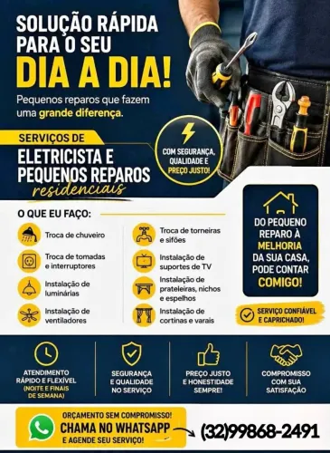 Eletricista e pequenos reparos
