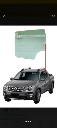 Vidro da porta Duster e oroch
