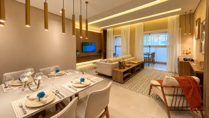 Apartamento 90m² | 3 Dorms (1 Suíte) | 2 Vagas | Varanda Gourmet | Novara Living - Mangal