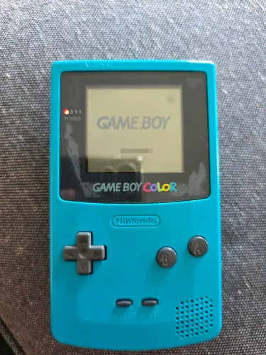 Game Boy Color Teal (Azul) Original + Pokémon Red Original + 2 Jogos + Case Nintendo