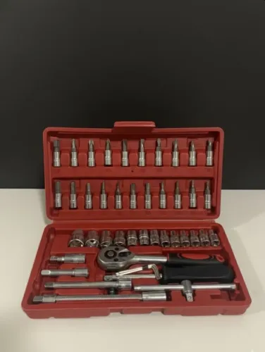 ? KIT JOGO DE FERRAMENTAS PROFISSIONAL - 46 PEÇAS ?