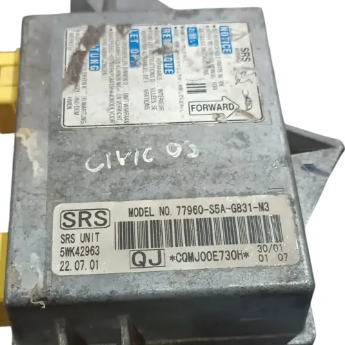 Módulo Air Bag Civic 2001 A 2006 77960-s5a-g831-m3 2001-05
