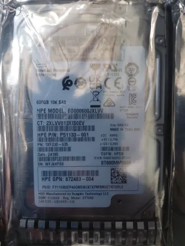 ? HD HPE / SEAGATE 600GB 10K SAS ,no estado que se em contra