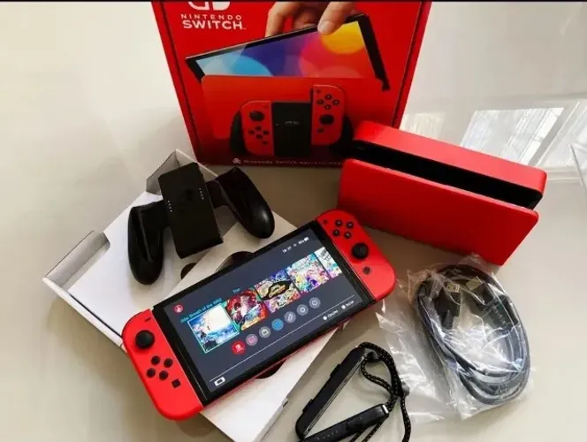Nintendo Switch OLED Mario Red Edition ? estado de novo, na caixa