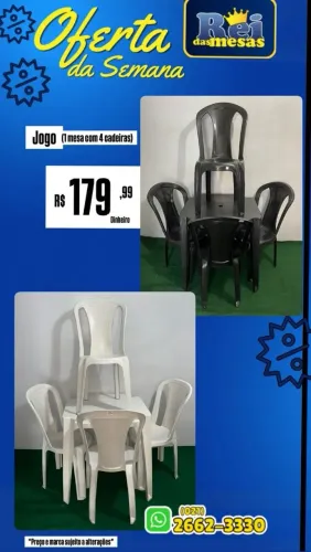 Jogo de mesa ( com 4 cadeiras )