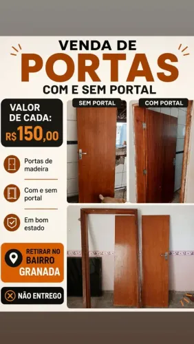 Portas madeira usadas