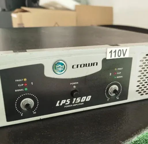 ? AMPLIFICADOR DE POTÊNCIA LPS CROWN 1500 ?