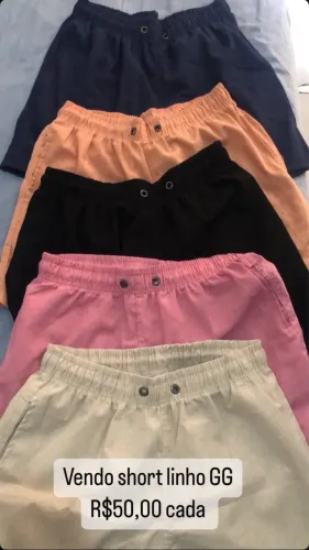 SHORT EM LINHO TAM GG