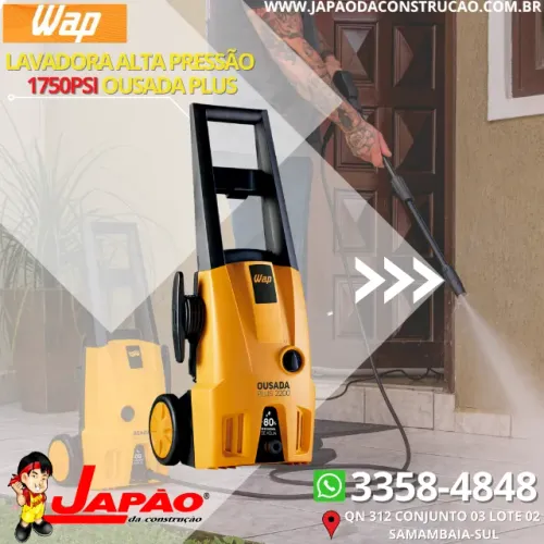 Lavadora Alta Pressão 1750Psi Wap Ousada Garantia de 1 Ano Economize Até 80% de Água