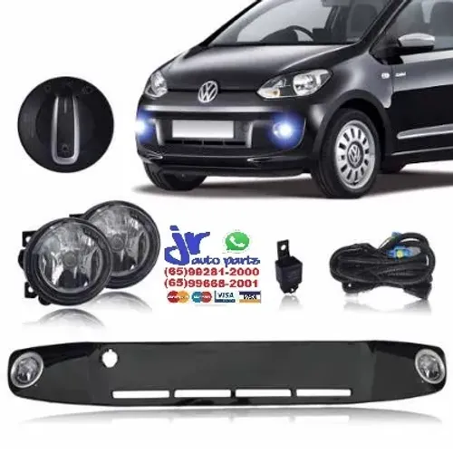 Kit Farol de Milha Volkswagen UP 2014 2015 2016 2017 Auxiliar Neblina 