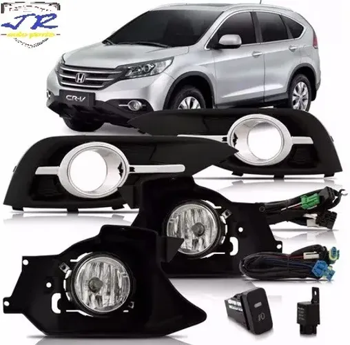 Kit Farol de Milha Cr-v 2012 2013 2014 2015 Auxiliar Neblina