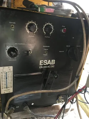 Máquina de solda tig ac/dc 350 esab industrial