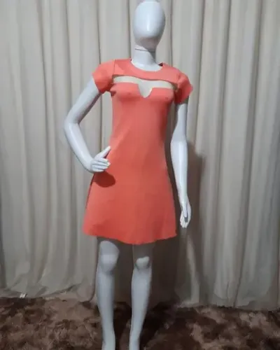 Vestido feminino em malha com elastano da DELISE